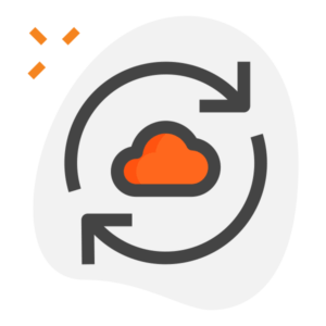 synchronize-icon cloud synchronization illustration