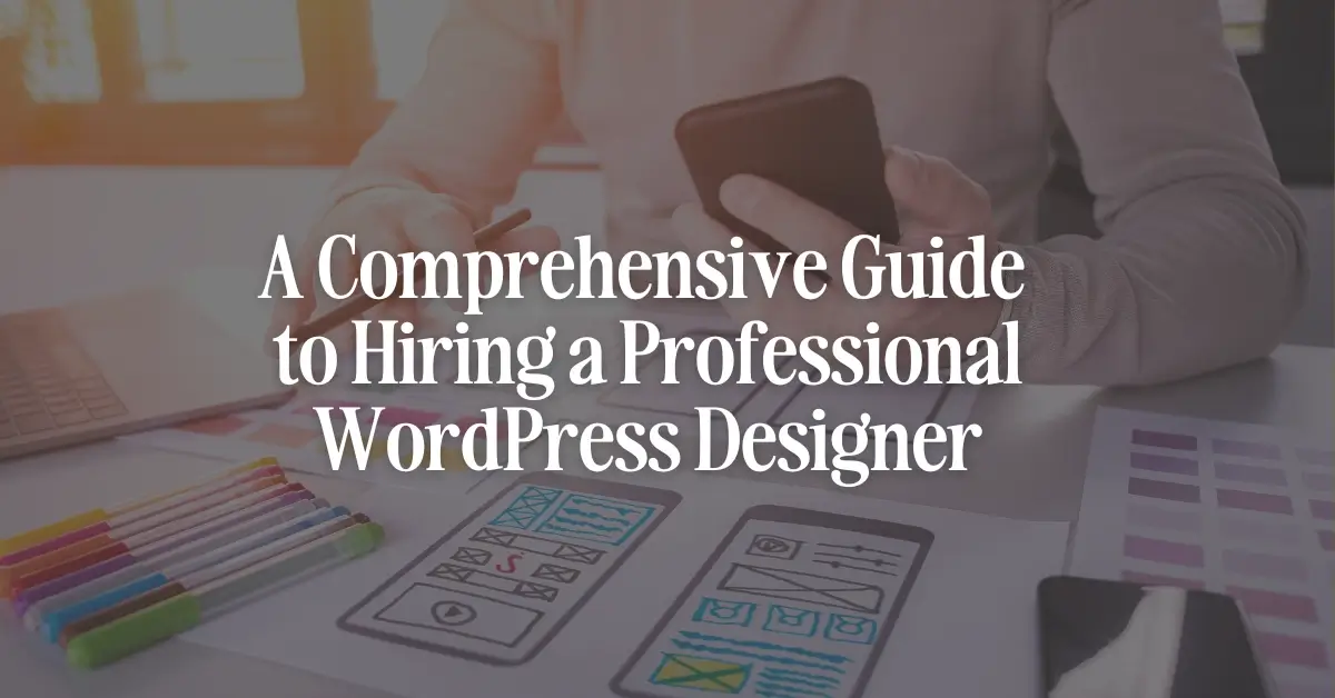Designer working on a website layout