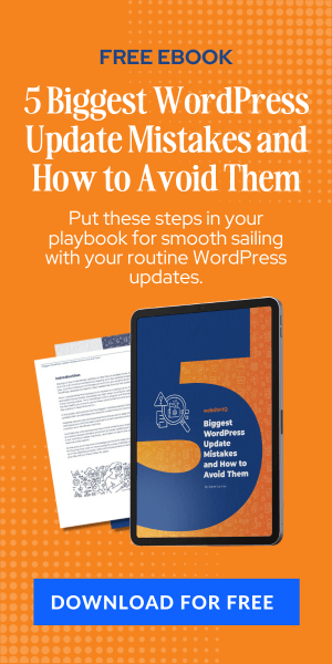 Free eBook 5 Biggest WordPress Update Mistakes and How to Avoid Them