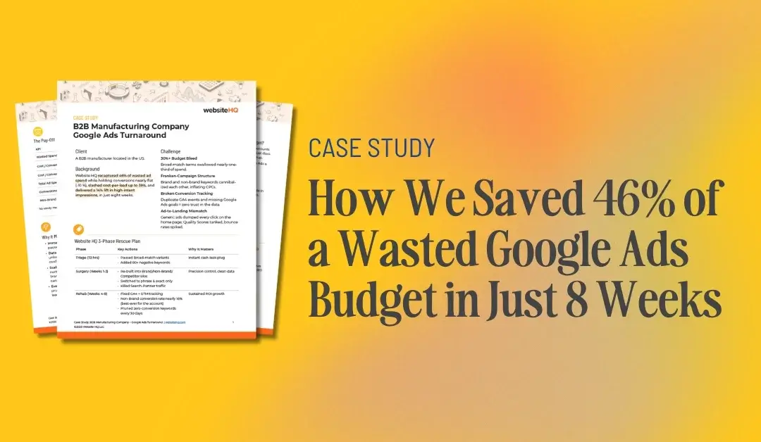 How We Saved 46% of a Wasted Google Ads Budget in Just 8 Weeks