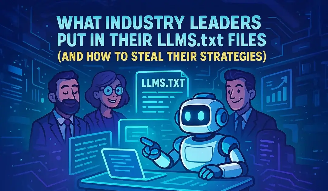 What Industry Leaders Put in Their LLMS.txt Files (And How to Steal Their Strategies)
