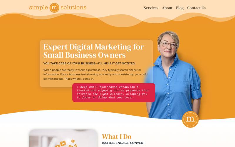 Simple M Solutions website